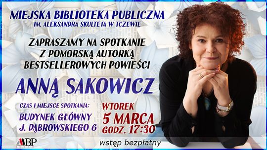 Anna Sakowicz w Miejskiej Bibliotece Publicznej w Tczewie