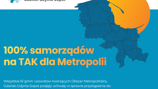 61 samorządów jednomyślnie za metropolią