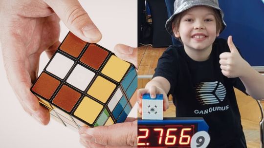 9-latek z Gdańska ułożył kostkę Rubika w rekordowym czasie
