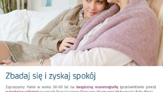 Bezpłatna mammografia w Tczewie już 17 czerwca