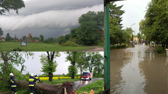 Burze na Pomorzu. Ponad 60 interwencji strażaków w powiecie tczewskim