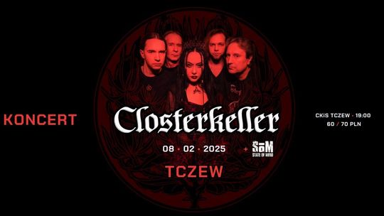 Closterkeller i State of Mind w Centrum Kultury i Sztuki w Tczewie!