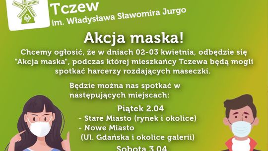 Darmowe maseczki od tczewskich harcerzy