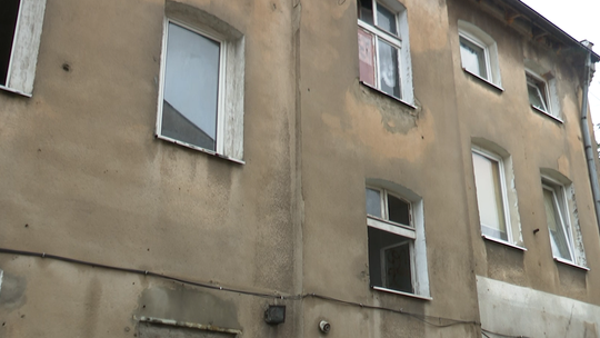 Ewakuacja mieszkańców na ul. Wojska Polskiego w Tczewie. Budynek nie nadaje się do zamieszkania