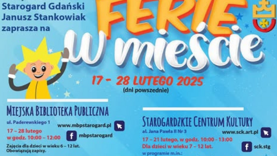 Ferie zimowe w Starogardzie Gdańskim [PROGRAM]