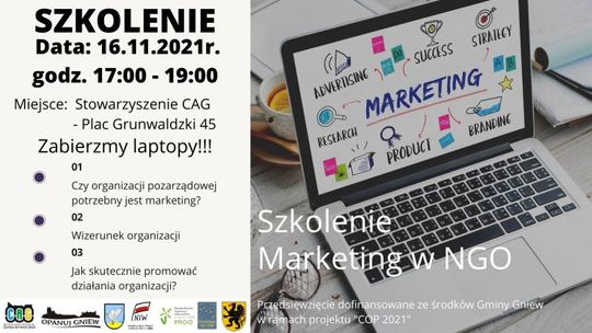 Gniew. Pozarządowy survival, czyli szkolenia dla organizacji pozarządowych [SZKOLENIE]