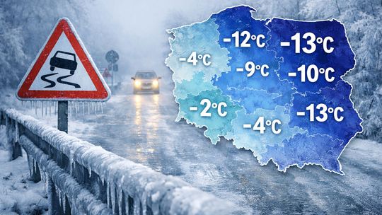 Gołoledź i siarczysty mróz. Zima znowu pokazuje pazury