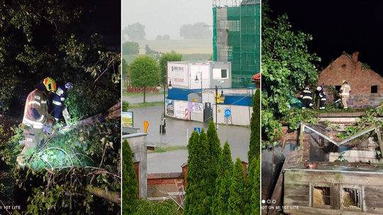 Gwałtowne burze nad Tczewem. Straż interweniowała blisko 50 razy!