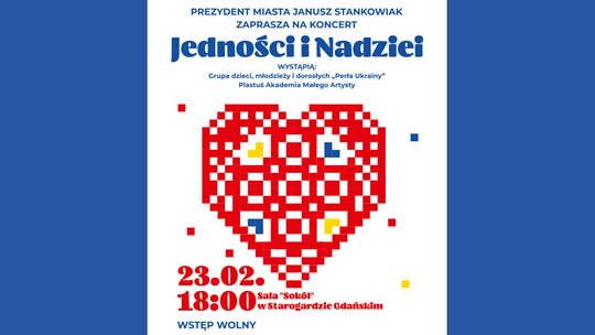II Koncert Jedności i Nadziei organizowany przez Starogardzkie Centrum Kultury
