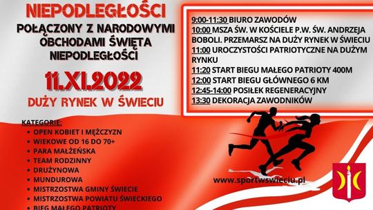 III Kociewski Bieg Niepodległości w Świeciu