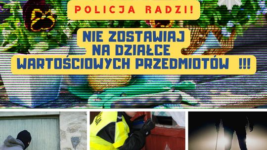 Jak odpowiednio zabezpieczyć ogródki działkowe na zimę? Starogardzka policja radzi