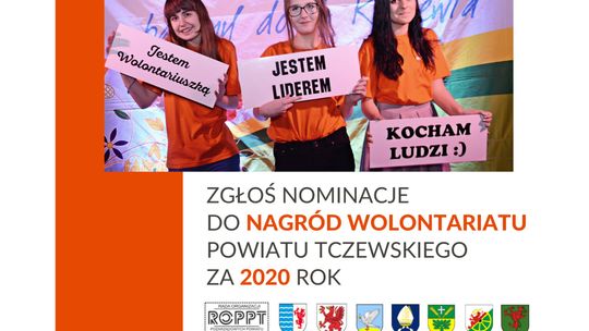 Jeszcze do 31 stycznia trwa nabór kandydatów do Nagród Wolontariatu Powiatu Tczewskiego