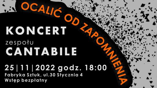 Kameralny koncert w Fabryce Sztuk. Zagra zespół Cantabile