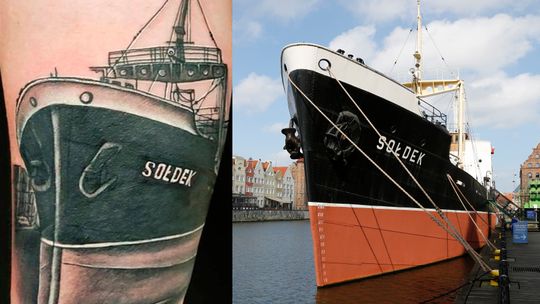 "Kocham tatuaże i statki" - Sołdek na przedramieniu [ROZMOWA]