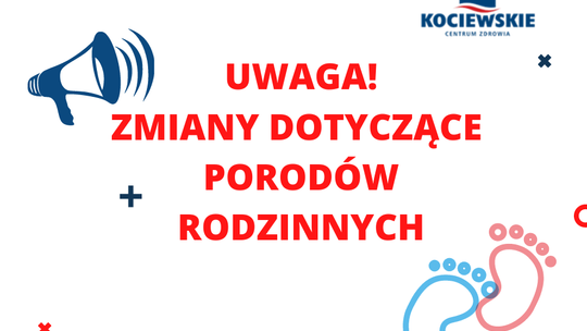 Kociewskie Centrum Zdrowia wstrzymuje porody rodzinne