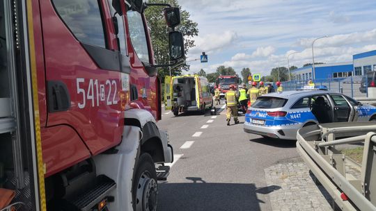 Kolejny wypadek w Tczewie! Zderzenie motocykla z ciężarówką