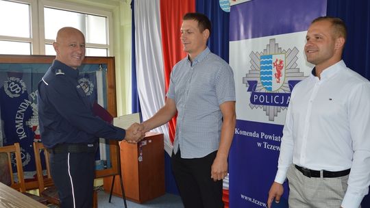Komendant Główny Policji nagrodził funkcjonariusza i pracownika cywilnego z Tczewa