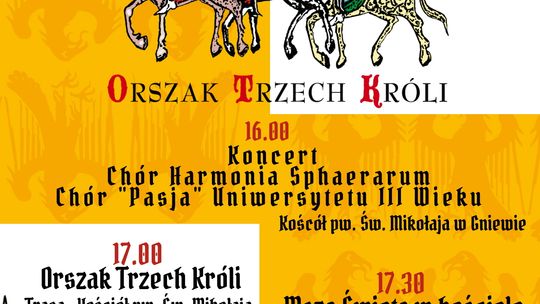 Koncert kolęd i Orszak Trzech Króli w Gniewie