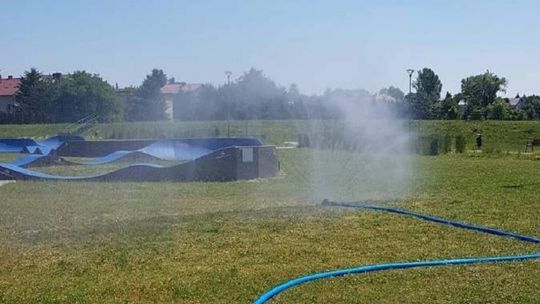 Kurtyna wodna na Czyżykowie zdewastowana