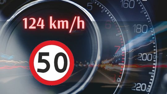 Lipinki Królewskie: 23-latek w terenie zabudowanym jechał z prędkością 124 km/h