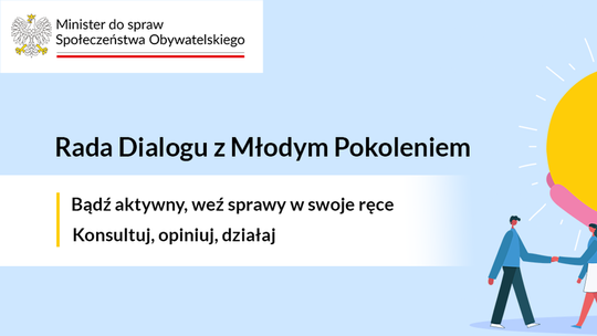 Nabór do Rady Dialogu z Młodym Pokoleniem.