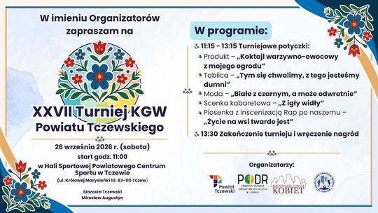 Nadchodzi XXVII Turniej Kół Gospodyń Wiejskich Powiatu Tczewskiego