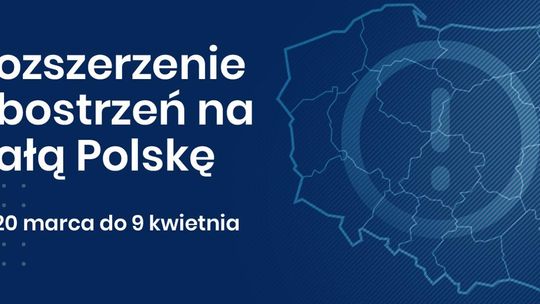 Od 20 marca do 9 kwietnia epidemiczne obostrzenia w całej Polsce