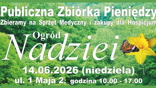 Ogród Nadziei 2026: Tczew zjednoczy się, by wesprzeć hospicjum