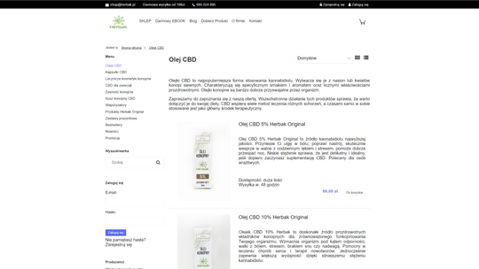 Olej CBD - naturalne wsparcie Twojego organizmu