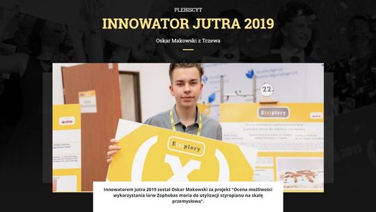 Oskar Makowski został Innowatorem Jutra! [ROZMOWA]