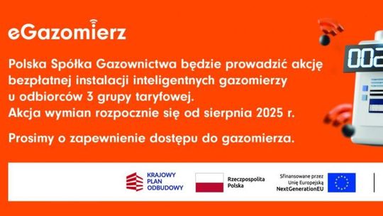 Pelplin i gazomierze. Zamienią stare na nowe, wyposażone w zdalny odczyt danych