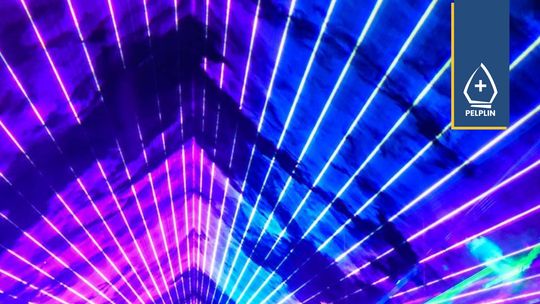 Pelplin: Noworoczny pokaz laserowy dla mieszkańców