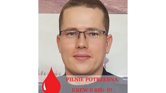 Pilnie potrzebna krew dla policjanta! 