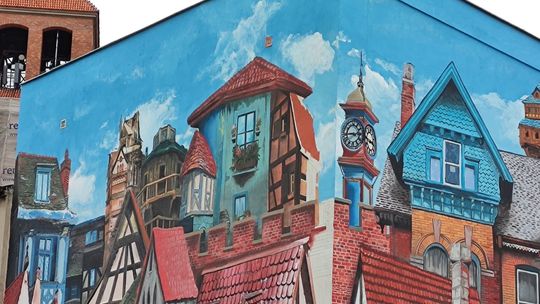 "Pokoloruje nam świat". W Tczewie odsłonięto nowy mural