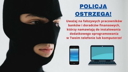 Policja ostrzega przed oszustami. Przejmują kontrolę nad komputerami i smartfonami