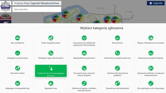 Pomóż osobom bezdomnym i zaznacz ich obecność na Krajowej Mapie Zagrożeń Bezpieczeństwa