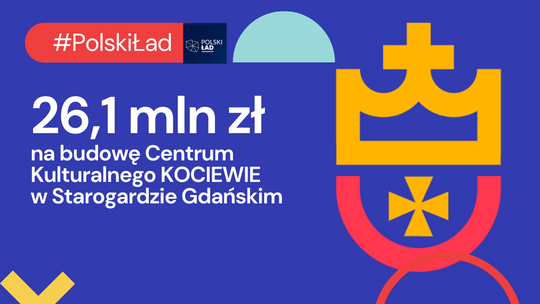 Ponad 26 milionów złotych na budowę Centrum Kulturalnego "KOCIEWIE" w Starogardzie Gdańskim