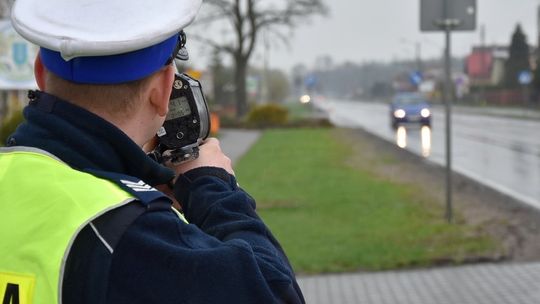 Powiat starogardzki: Kaskadowy pomiar prędkości na drogach. Policja prowadziła kontrole kierowców