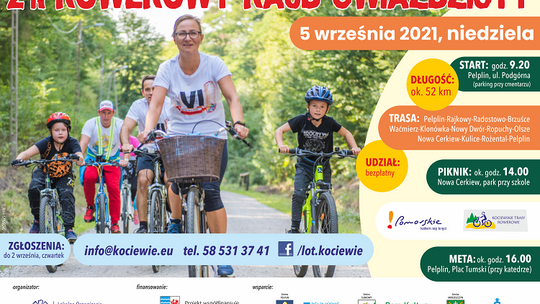 Powiat tczewski: Rowerowy Rajd Gwiaździsty już 5 września. Zapisy trwają do czwartku