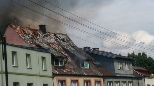 Pożar kamienicy na ulicy Wąskiej w Tczewie
