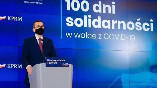 Premier Mateusz Morawiecki: "Przed nami 100 dni solidarności w walce z COVID-19"