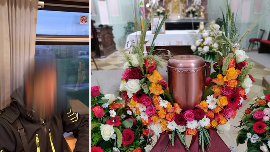 Z urną ojca w plecaku. Poszukiwany listem gończym 30-latek zatrzymany w pociągu