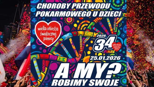 Przed nami 34 Finał WOŚP. Cel: zdrowe brzuszki naszych dzieci