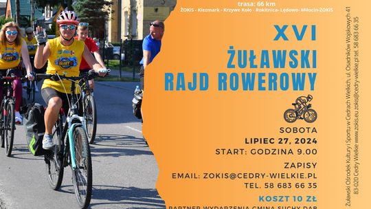 Przed nami Żuławski Rajd Rowerowy. To już 16. edycja