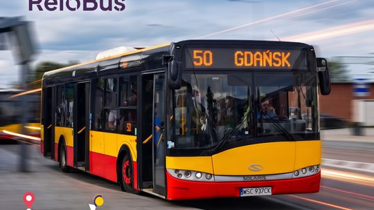 „Przybij 50-tkę z ReloBusem”. Pasażerowie na trasie Tczew – Gdańsk zyskali rozkład jazdy na żywo