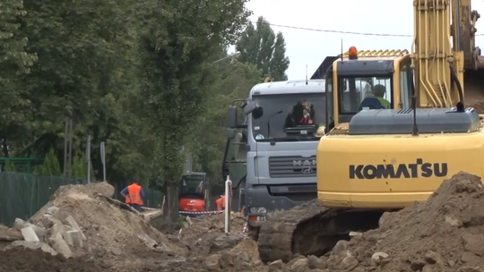 Robotnicy na Kusocińskiego. Koniec prac w listopadzie