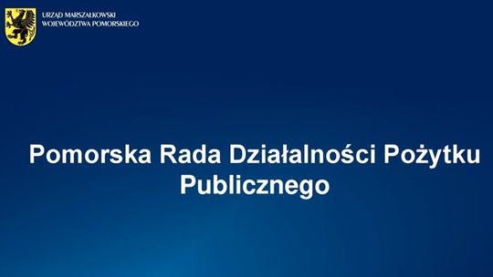 Ruszyły zgłoszenia kandydatów na członków Pomorskiej Rady Działalności Pożytku Publicznego