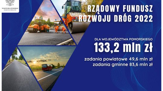 Rządowy Fundusz Rozwoju Dróg. Ile w tym roku otrzyma województwo pomorskie?