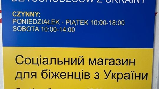 Sklep społeczny w Tczewie już otwarty. Produkty dla Ukraińców czekają na Manhattanie