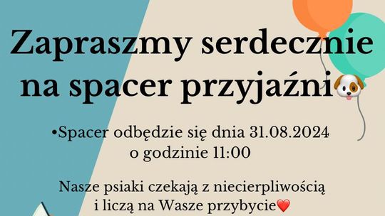 Spacer Przyjaźni z tczewskim schroniskiem